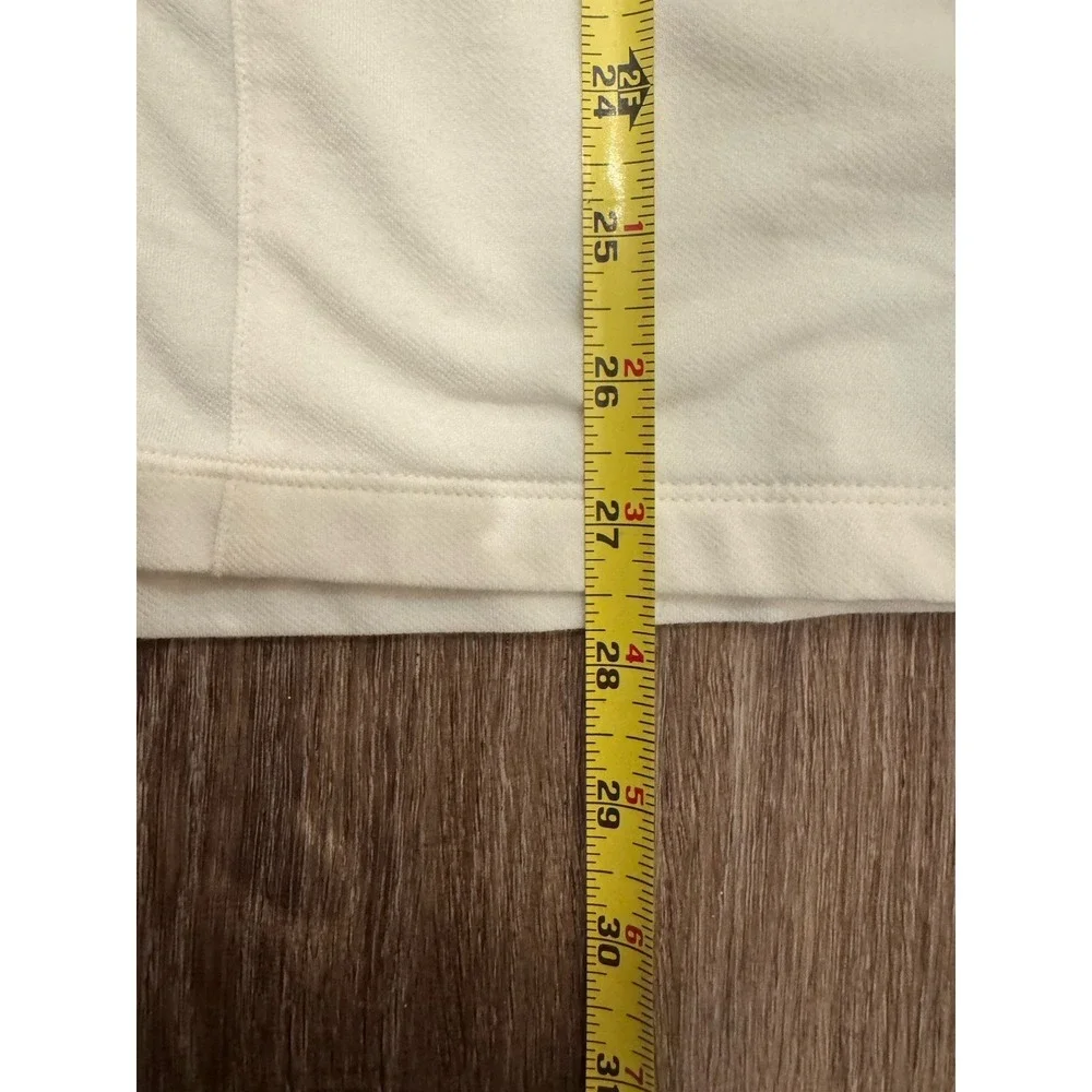 Nike Golf Women's 3/4 Sleeve Tunic Shirt Size‎ Medium White Button Up Athletic